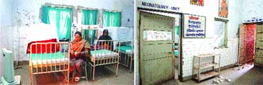 An inside view of the neonatology unit of the civil hospital