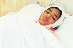Sukbir recuperates at DMC hospital in Ludhiana.