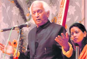 Vocal recital by Pt Laxman Krishnarao at the Punjab Kala Bhavan in Chandigarh