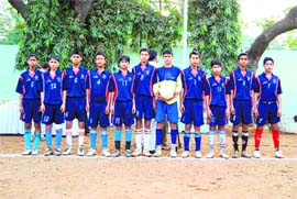 The under-14 Uttarakhand team that won the School Games Federation of India Football Tournament in Mumbai.