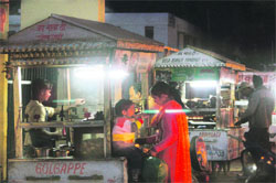 A food stall in Jammus Apsra Road area.