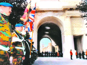 The historic Menin Gate memorial in Belgium was built in the memory of thousands of soldiers, including Indians, who were killed during the World War I