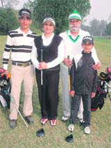 Manveen Ghai with father Colonel (retd) B.S Guraya and kids