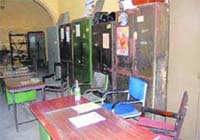 The empty office of Uttarakhand Roadways in Dehradun on Thursday