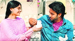 Abhishek Bachchan and Sonam Kapoor in Delhi 6.
