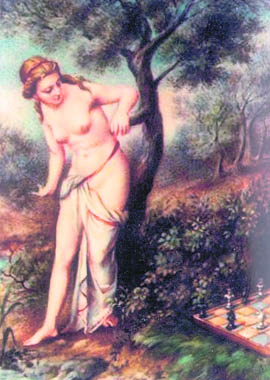 An early illustration of Jones Caissa written in 1763