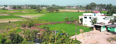 A view of the Kargi area of Dehradun that was acquired and then released by the Uttarakhand government following protests.