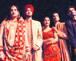 Students take part in a fashion show during the Cyanide 2009 on Panjab University campus, Chandigarh, on Monday.