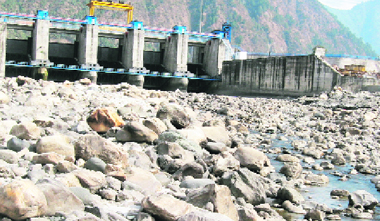 Phase II of the Maneri Bhali project on the Bhagirathi near Uttarkashi.