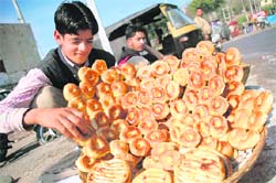A Kashmiri roti. 