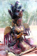 The antique idol that was seized from smugglers on Thursday.