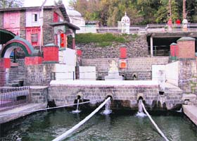 A view of the Bhagsunag temple complex