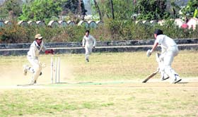 The 57th District Cricket League underway at Survey Stadium in Dehradun