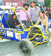 UIET team with their ATV