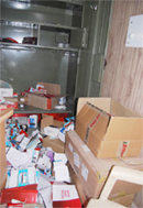 The mobile outlet that was burgled in Gurgaon