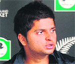 Suresh Raina speaks to the media in Christchurch on Saturday.