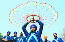 Gatka performance at the spring fest; competition.