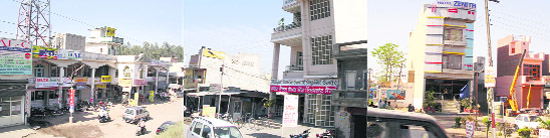 Some shops that have been issued notices by the MC, Doraha.