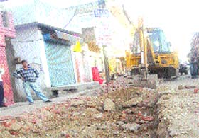 The incomplete work of the slipway has been causing a lot of inconvenience for the commuters