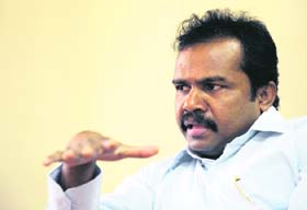 A file photo of ex-LTTE rebel Vinayagamoorthy Muralitharan