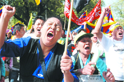 Tibetan activists protest on the 50th anniversary of Tibetan uprising against Chinese rule, in New Delhi 