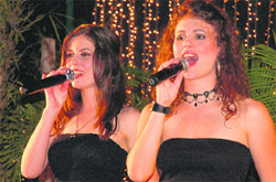 Black Gold, an all girls’ band, performs during a food festival in Ludhiana.