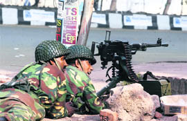The mutiny by BDR soldiers seemed to be designed to topple a democratically elected government in Bangladesh