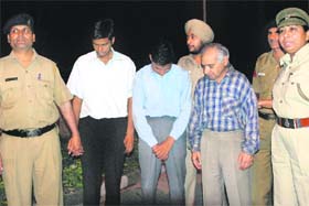 Three out of the five accused in police custody in Chandigarh