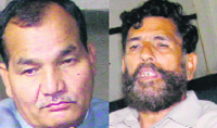 Kashi Singh (left) and Diwakar Bhatt.