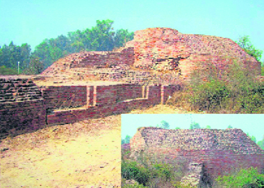 A Buddhist stupa near the Kurukshetra University campus.