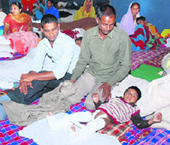 A polio treatment camp organised by the Krishna Kripa Parivar in Karnal.
