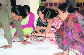 Participants at the training camp in Dehradun on Thursday. 