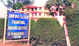 A view of Anupama Engineering College and Management Institute at Bhora Kalan in Gurgaon.