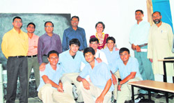 Students of Pathways World School, who are behind the initiative to provide computer labs in three Gurgaon villages.