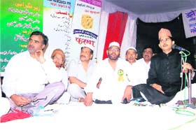 Poets at a mushiara in Roorkee