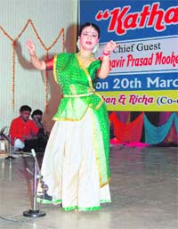 Mahua Shankar gives a performance at DMA College of Education in Sirsa