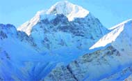 The receding Gangotri at Gaumukh in Uttarkashi