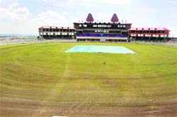 The Dharamsala cricket stadium 