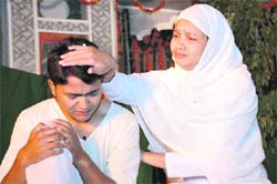 A scene from Dekh Kabira Roya staged in Dehradun