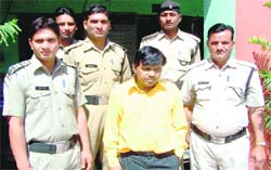 The accused in police custody in Haridwar 