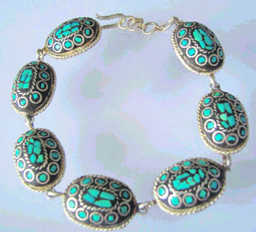 Chunky bead-and-metal jewellery of Himachal