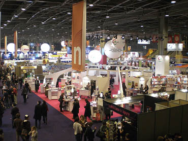 A view of the Paris book fair