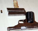The gun used in firing