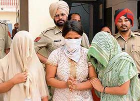 The accused in Ludhiana police custody