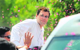 Rahul Gandhi arrives to file his nomination papers for Amethi parliamentary constituency in Sultanpur