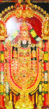   A Tanjore painting of Tirupati Balaji 