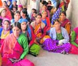 A meeting of a self-help group under way in Bagat village of Tehri Garhwal
