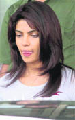 Actor  Priyanka Chopra leaves Kokila Ben Dheerubai Ambani hospital where she was admitted on Saturday, in Mumbai on Monday.