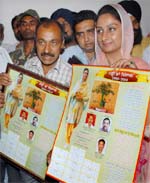 Harsimrat Kaur Badal releases a calendar based on her Nanhi Chhan campaign in Bathinda 