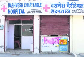 The hospital, which was being run by a midwife at Barewal road, Ludhiana